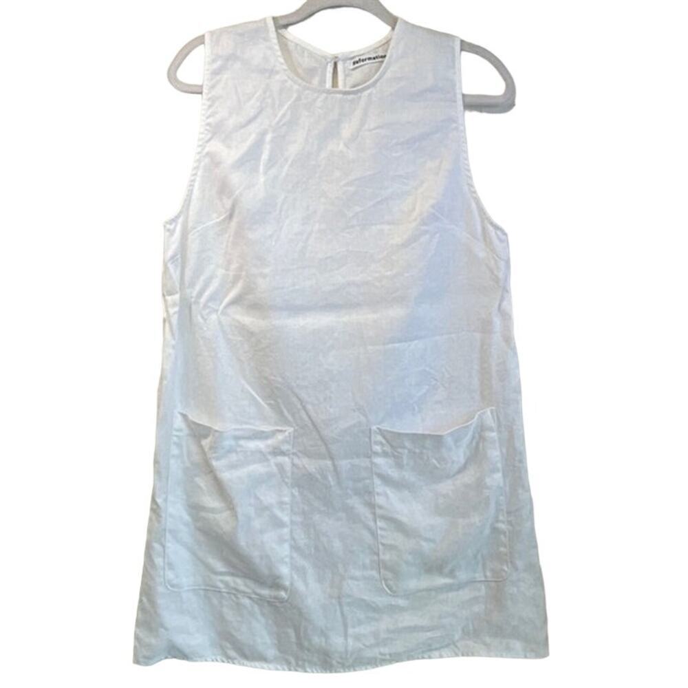 Reformation Womens Size S 100% Linen Pocket Knee Length Dress - Picture 1 of 9